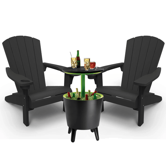 Keter Alpine Graphite Adirondack Set