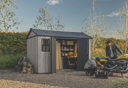 PRE ORDER: OCT - Keter Apex Shed 7.5x11 - Stormgrey Look (2.3 x 3.5m)