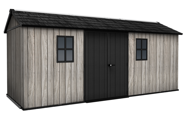 PRE ORDER: OCT. - Keter Apex Shed 7.5x17 - Stormgrey Look (2.3 x 5.2m)