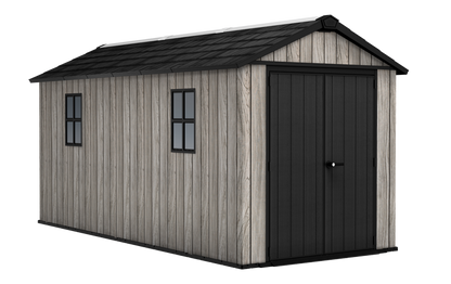 PRE ORDER: OCT. - Keter Apex Shed 7.5x15 - Stormgrey Look (2.3 x 4.6m)