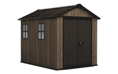 PRE ORDER: OCT. - Keter Apex Shed 7.5x9 - Walnut Look (2.3 x 2.9m)