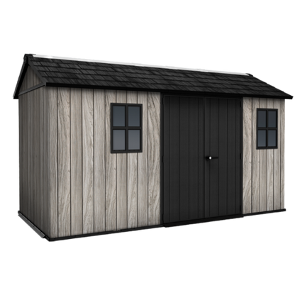 PRE ORDER: OCT. - Keter Apex Shed 7.5x13 - Stormgrey Look (2.3 x 4.0m)