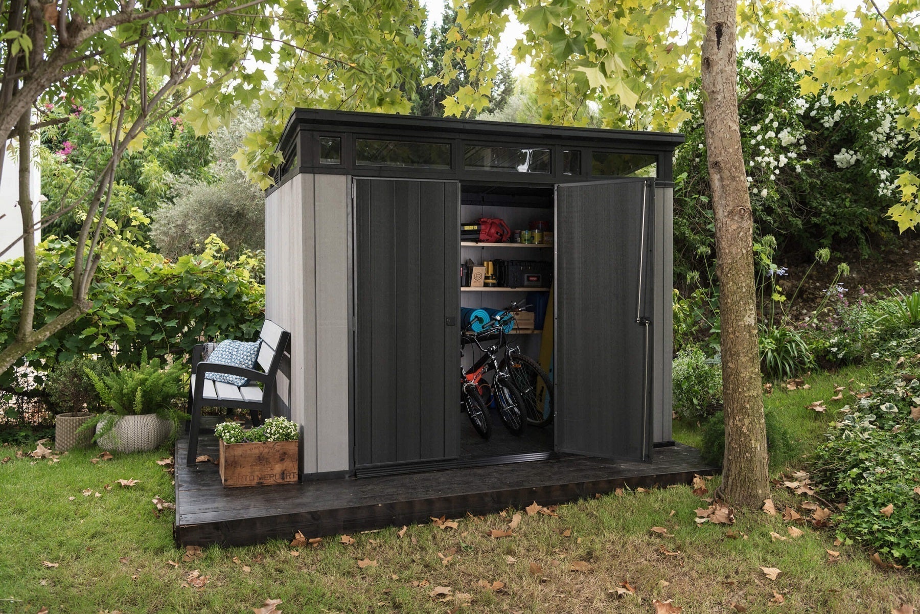 Keter Artisan 9 x 7 Garden Shed (2.8 x 2.2m) - CLEARANCE - mazeproducts