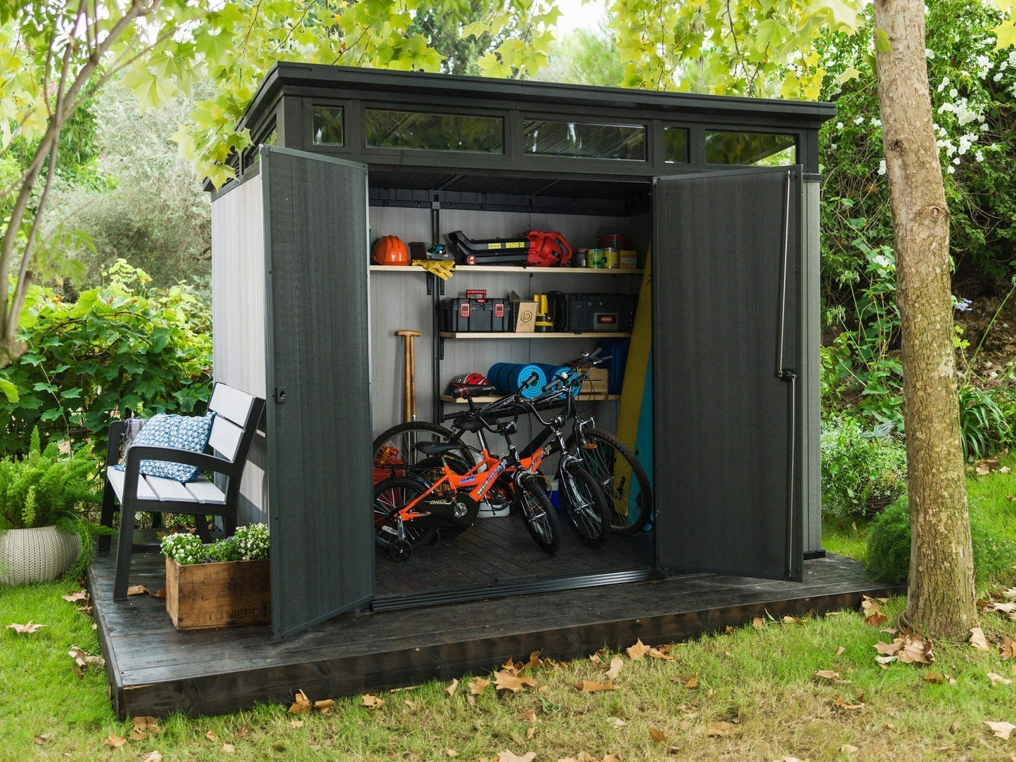 Keter Artisan 9 x 7 Garden Shed (2.8 x 2.2m) - CLEARANCE - mazeproducts