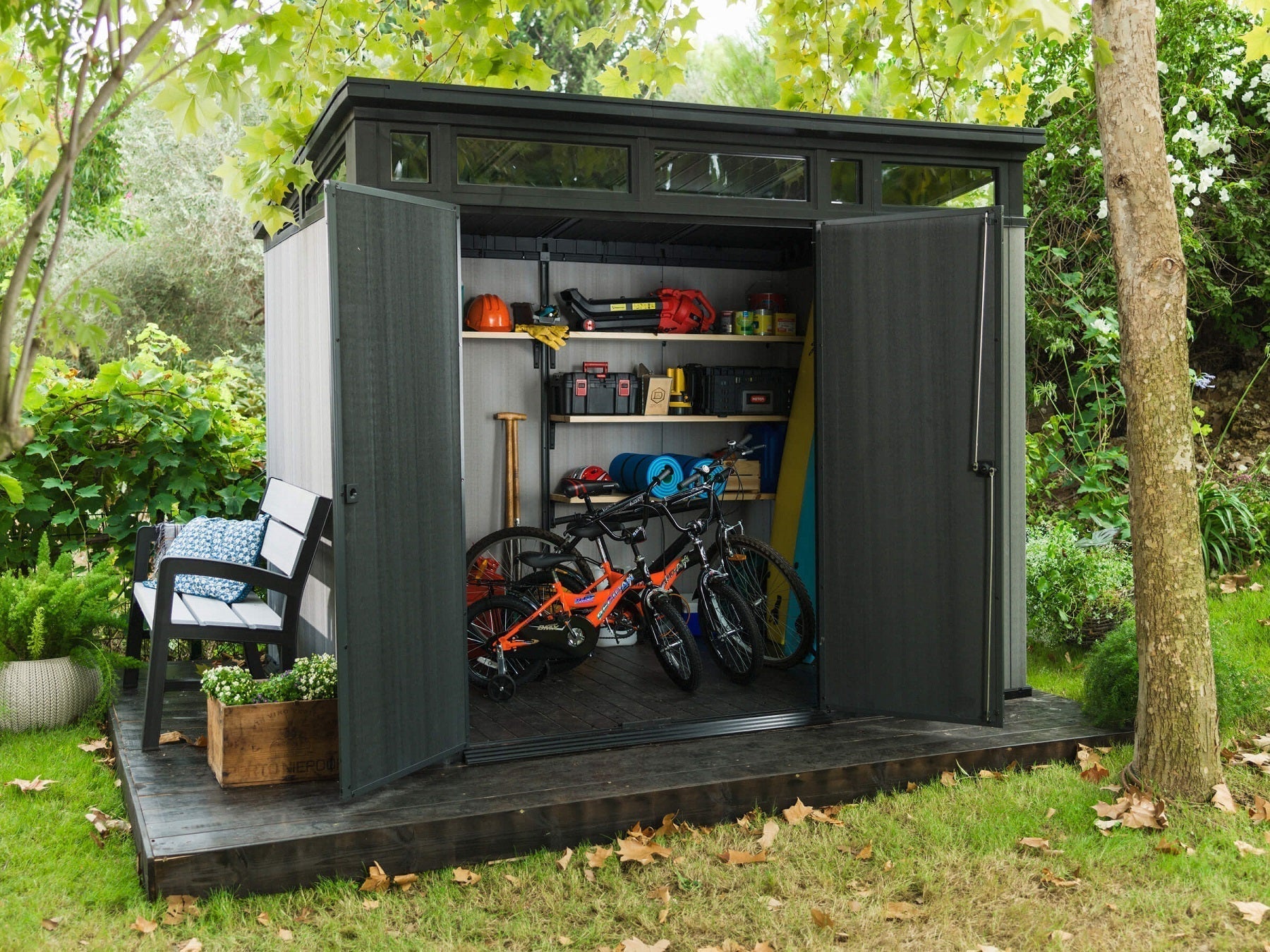Keter Artisan 9 x 7 Garden Shed (2.8 x 2.2m) - CLEARANCE - mazeproducts