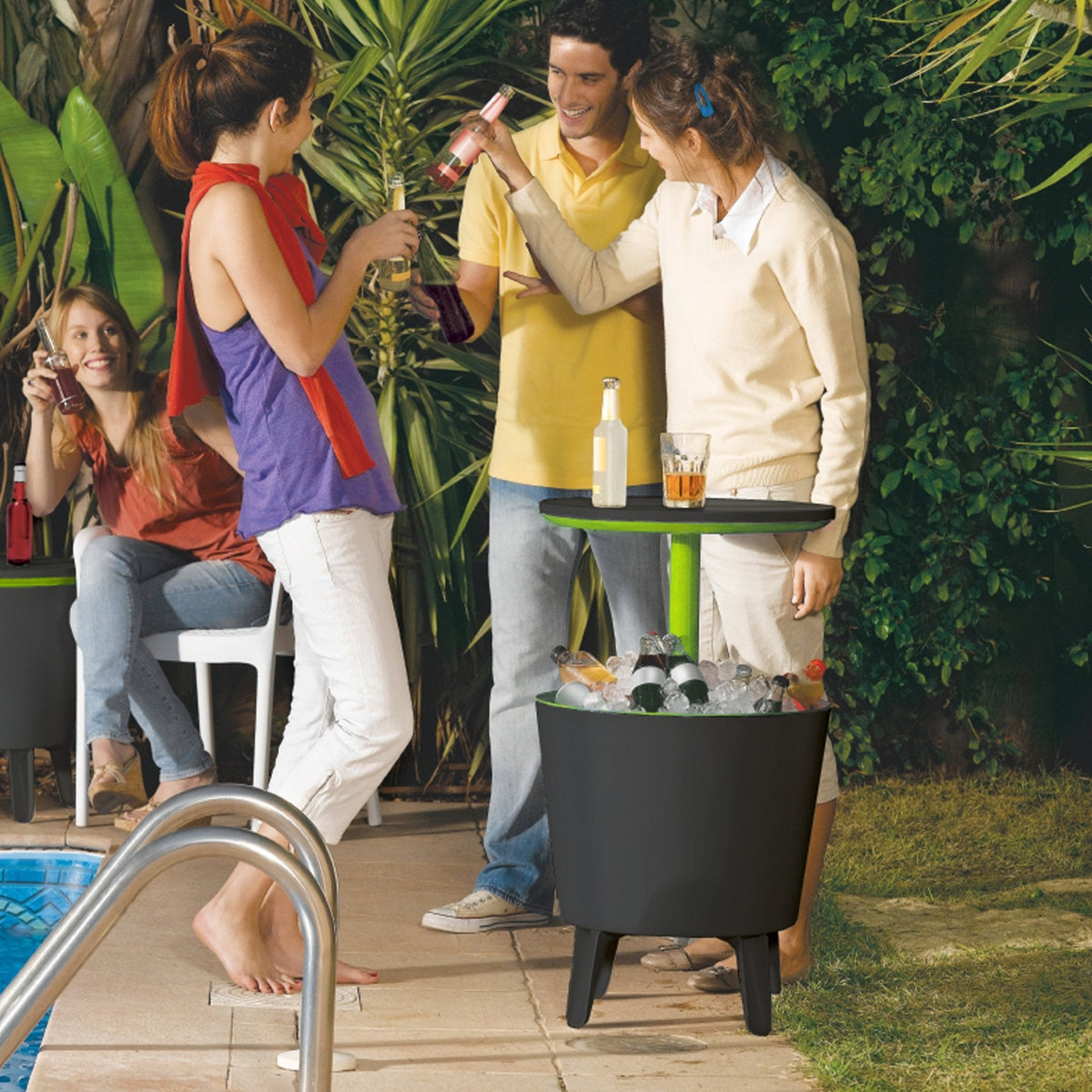 Keter Alpine Graphite Adirondack Set