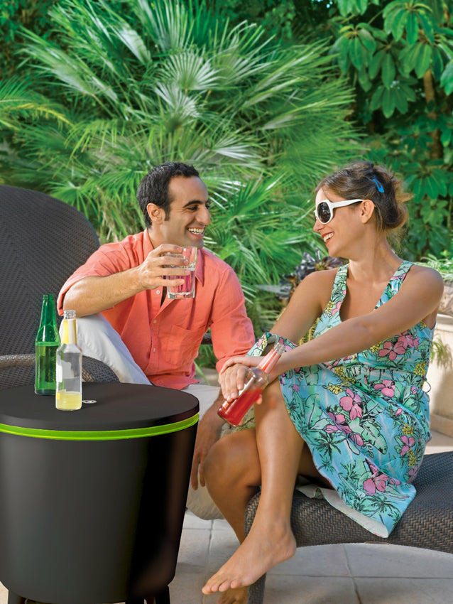 PRE ORDER: NOV. - Keter Illuminated Cool Bar - Graphite/ Lime