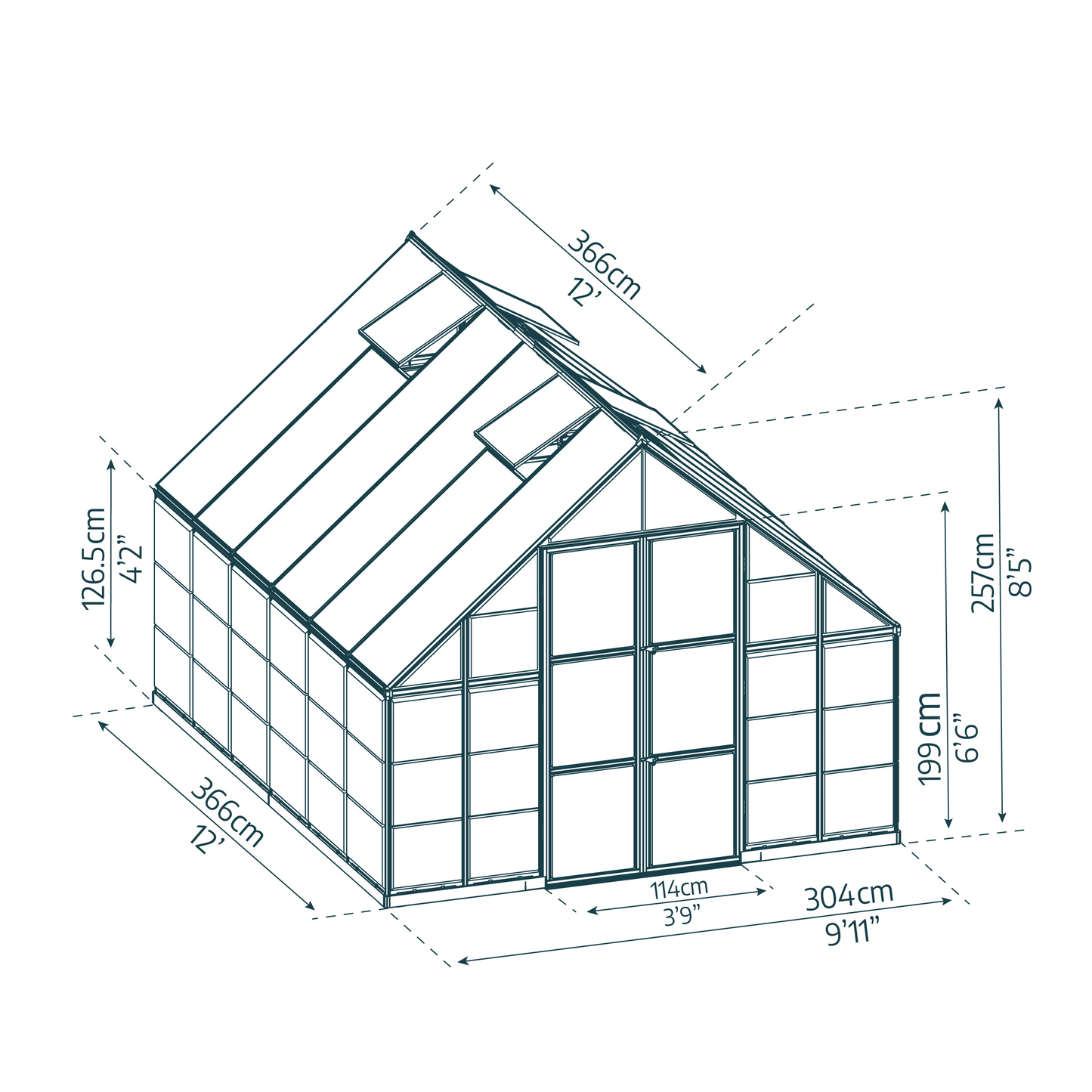 PRE ORDER MAY - 10' x 12' Balance Greenhouse