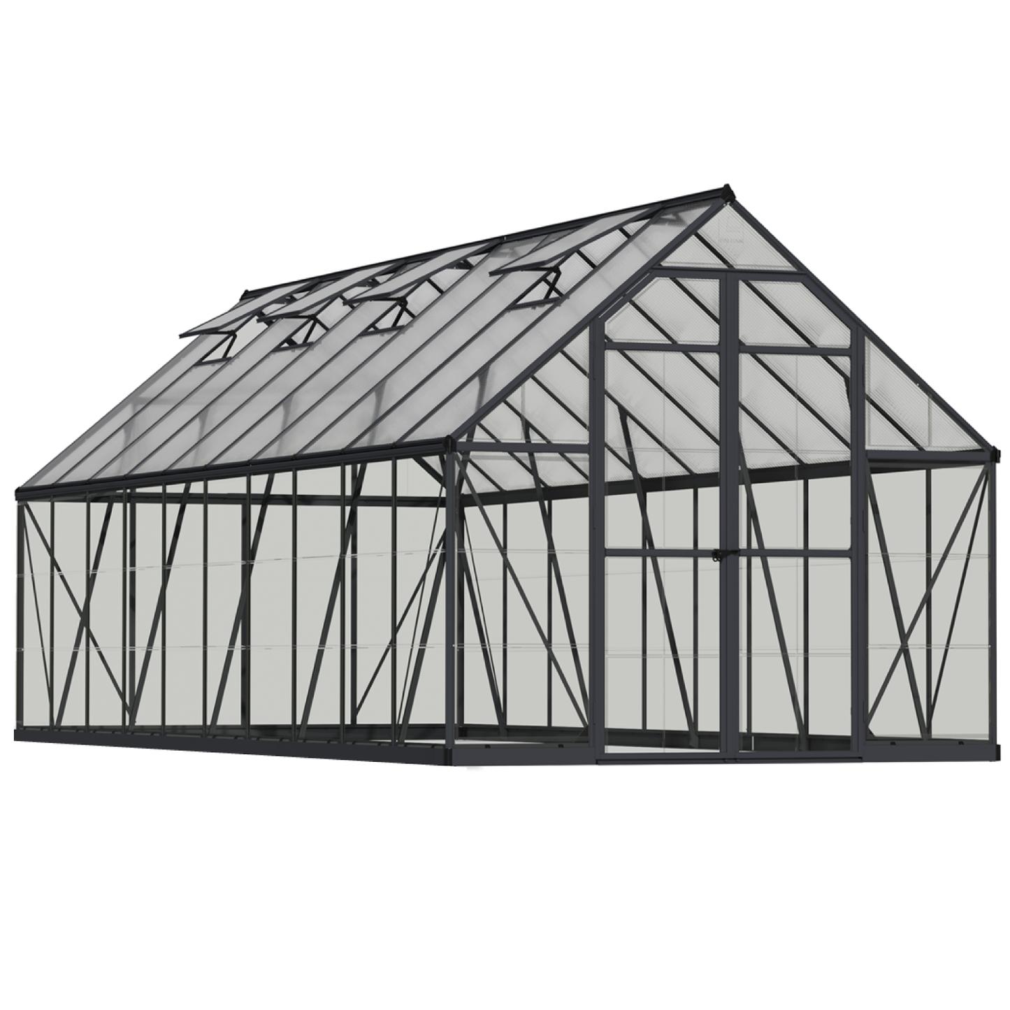 PRE ORDER MAY - 8' x 20' Balance Greenhouse - Grey Frame