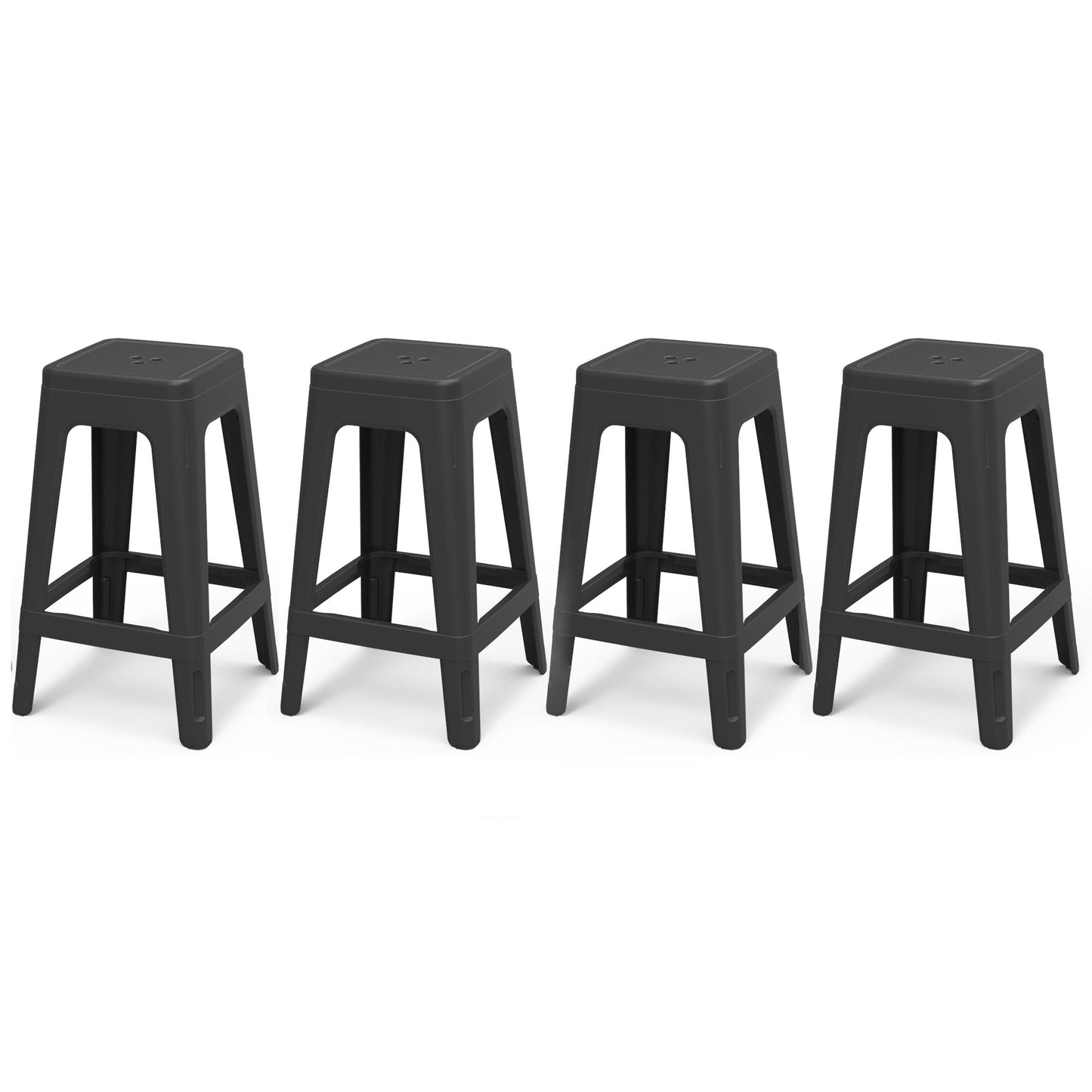 PRE ORDER: SEP. - Keter Lucca Indoor/Outdoor Bar Stool - 4 Pack