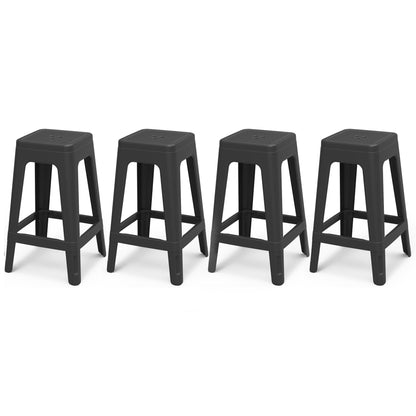 PRE ORDER: SEP. - Keter Lucca Indoor/Outdoor Bar Stool - 4 Pack