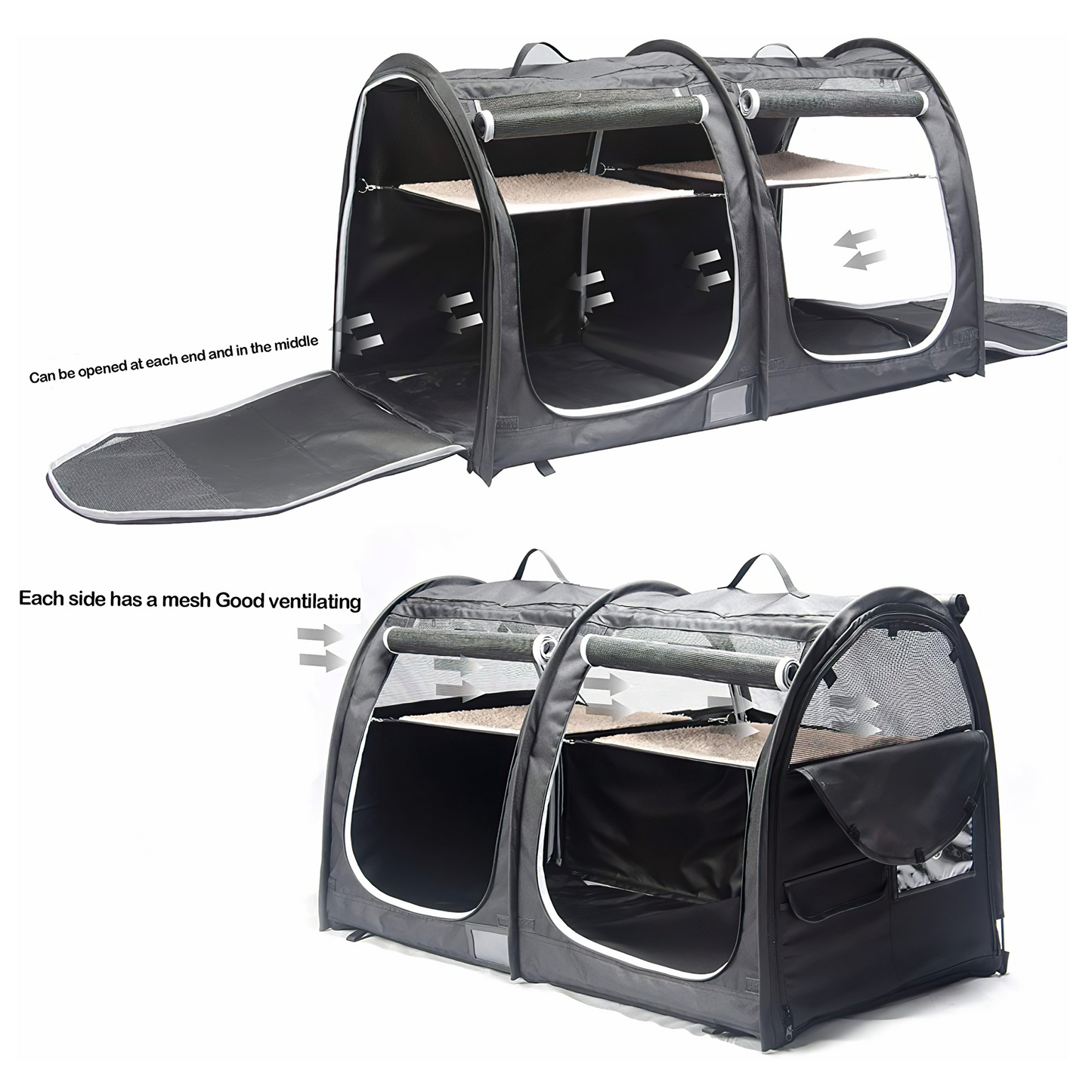 Pop Up House For Small Pets - Black