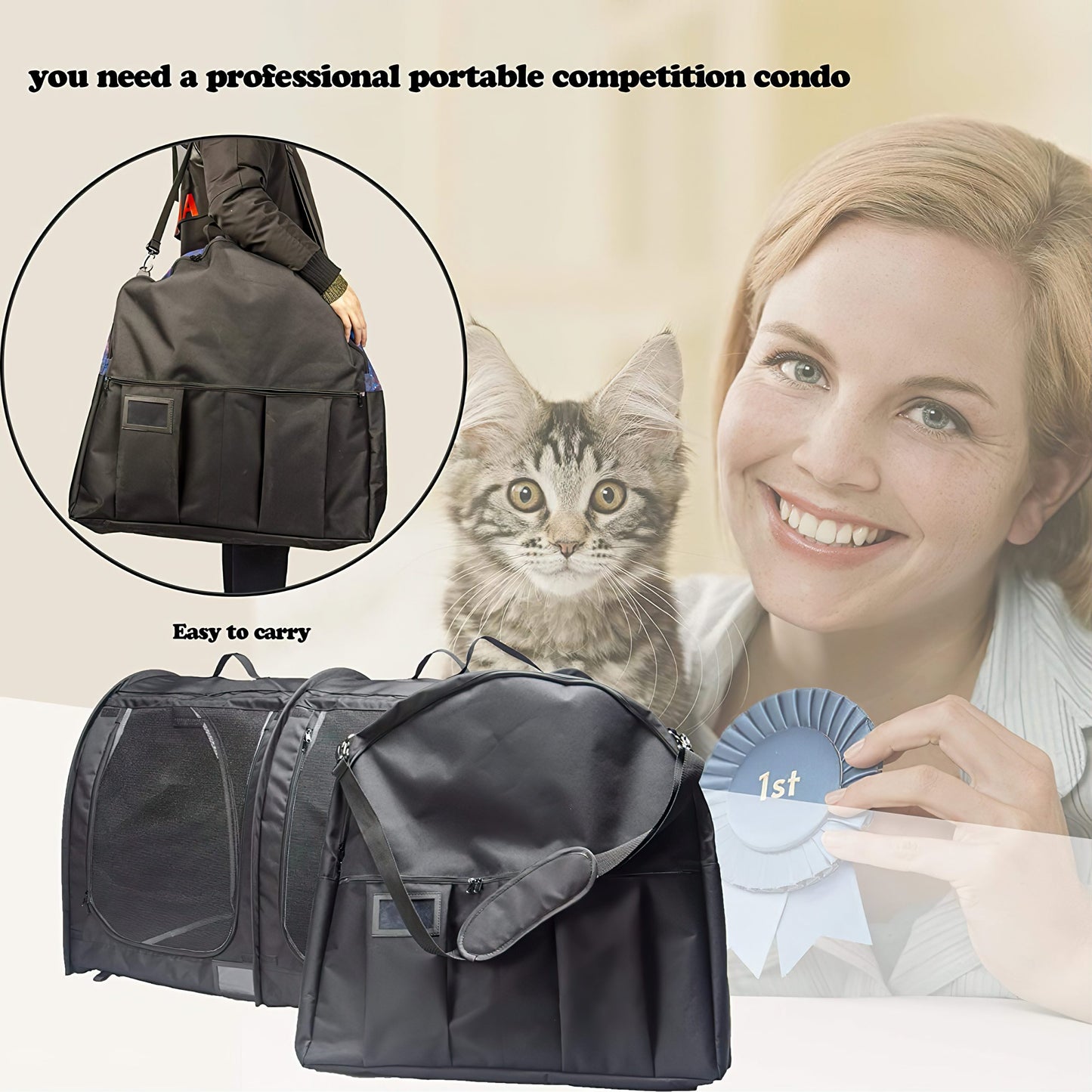 Pop Up House For Small Pets - Black