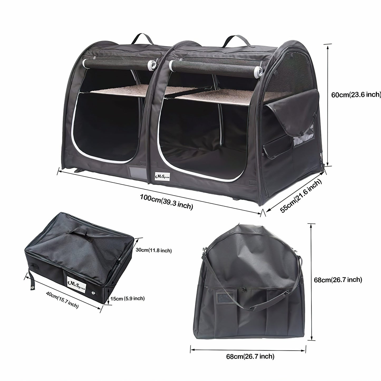 Pop Up House For Small Pets - Black