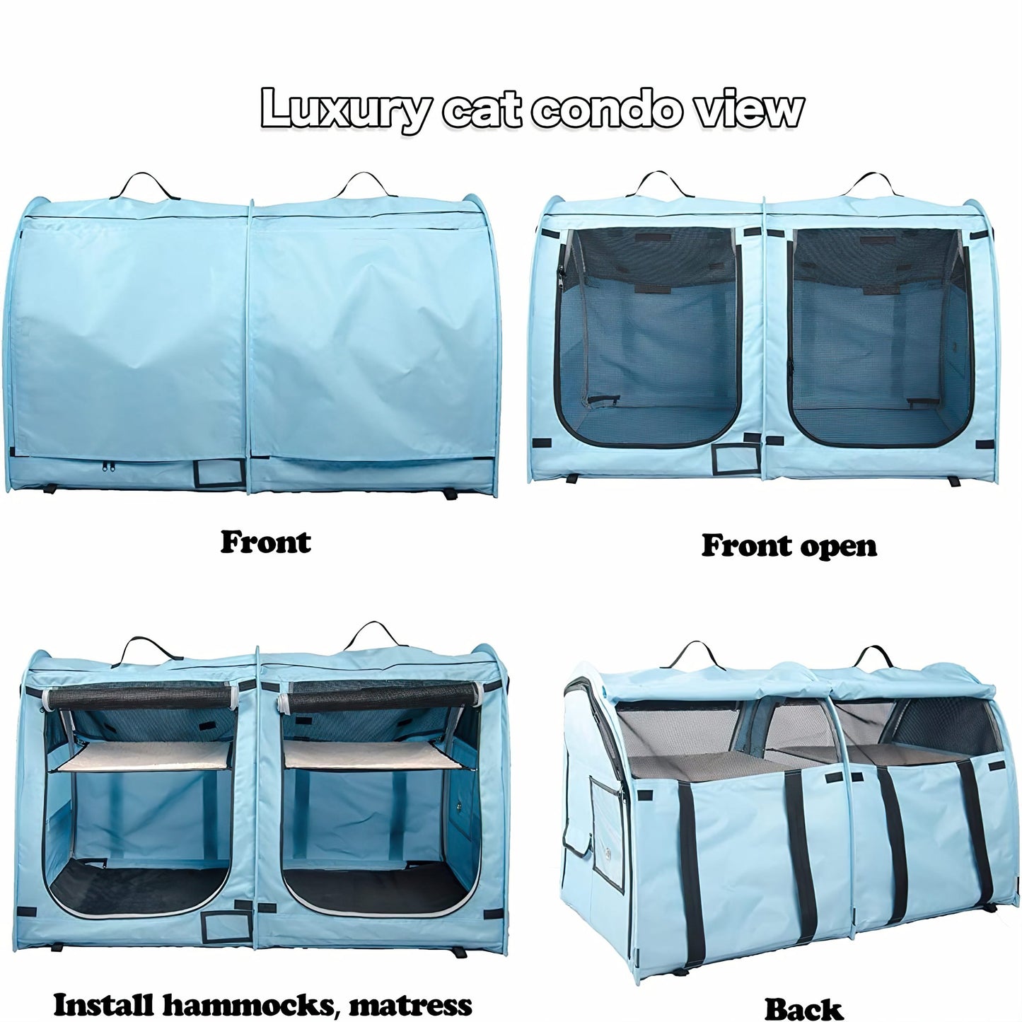Pop Up House For Small Pets - Blue