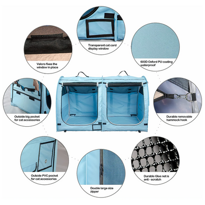 Pop Up House For Small Pets - Blue