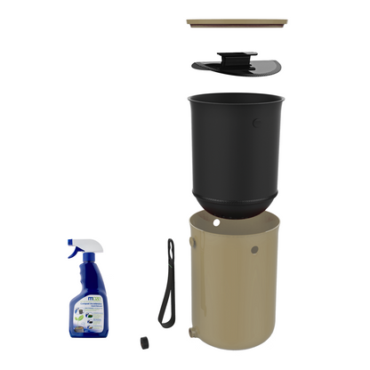 Skaza 9.6L Bokashi Organko 2 Composter - Cappuccino