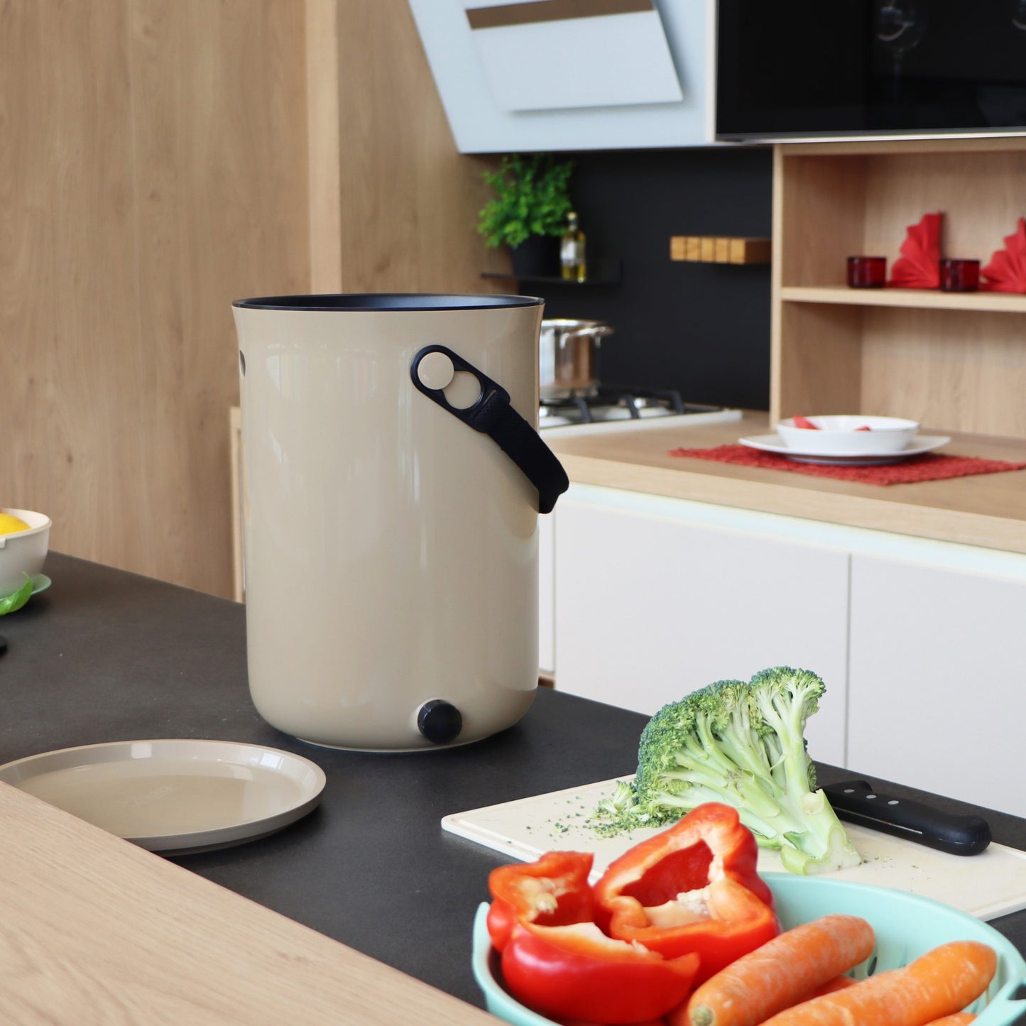 Skaza 9.6L Bokashi Organko 2 Composter - Cappuccino