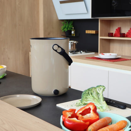 Skaza 9.6L Bokashi Organko 2 Composter - Cappuccino