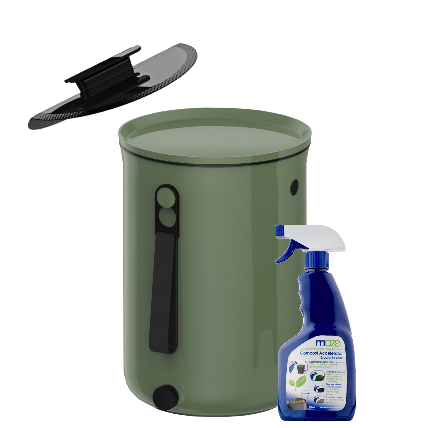 Skaza 9.6L Bokashi Organko 2 Composter - Olive