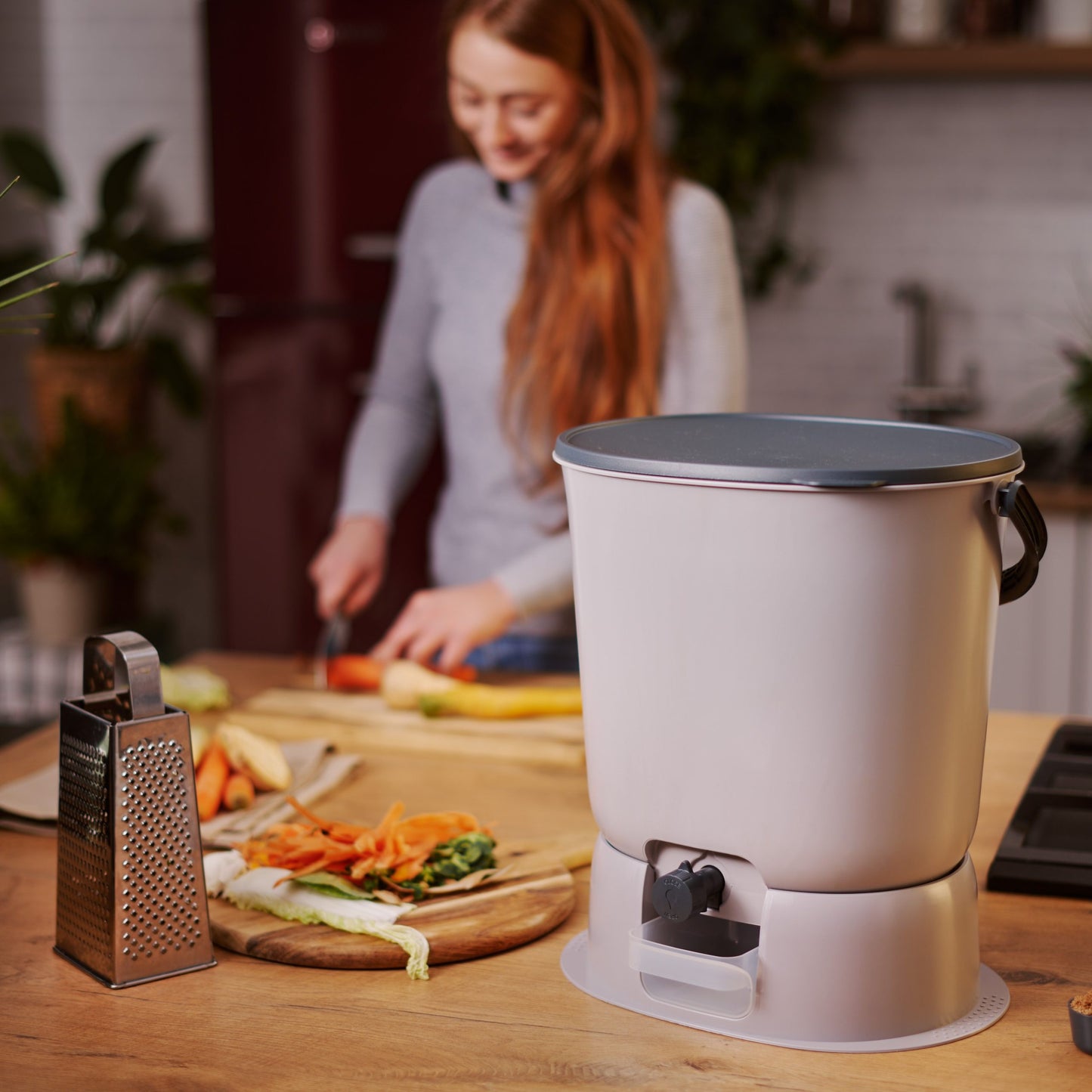 Skaza 15.3L Bokashi Organko Essential with Base - Grey