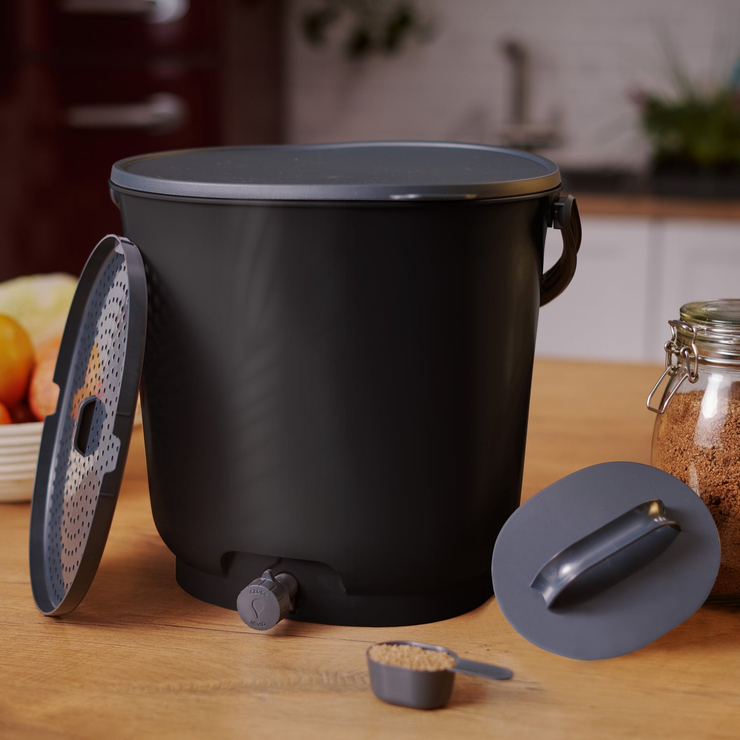 Skaza 15.3L Bokashi Organko Essential - Black