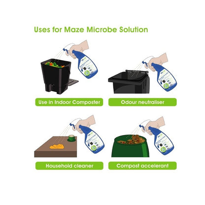 Maze 18L Bokashi Bin - Indoor Kitchen Composter Kit - Twin Pack