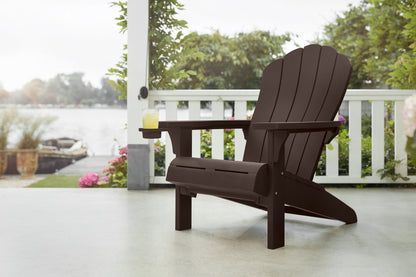 Keter Everest Adirondack Chair- Movable Cupholder - Brown