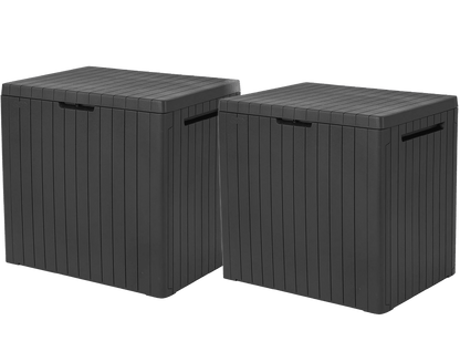 Keter City Box - 113L Outdoor Storage Box - 2 PACK