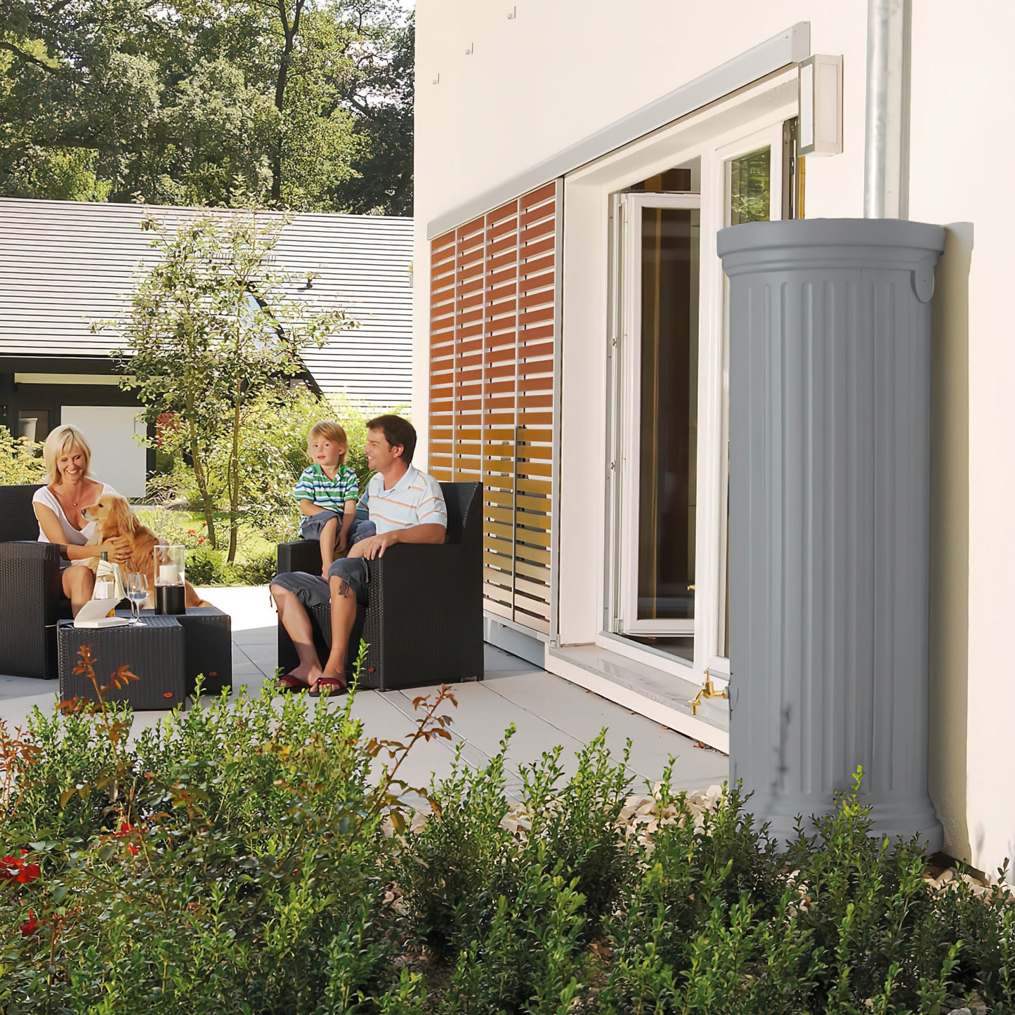550L COLUMN Wall MINItank - Grey
