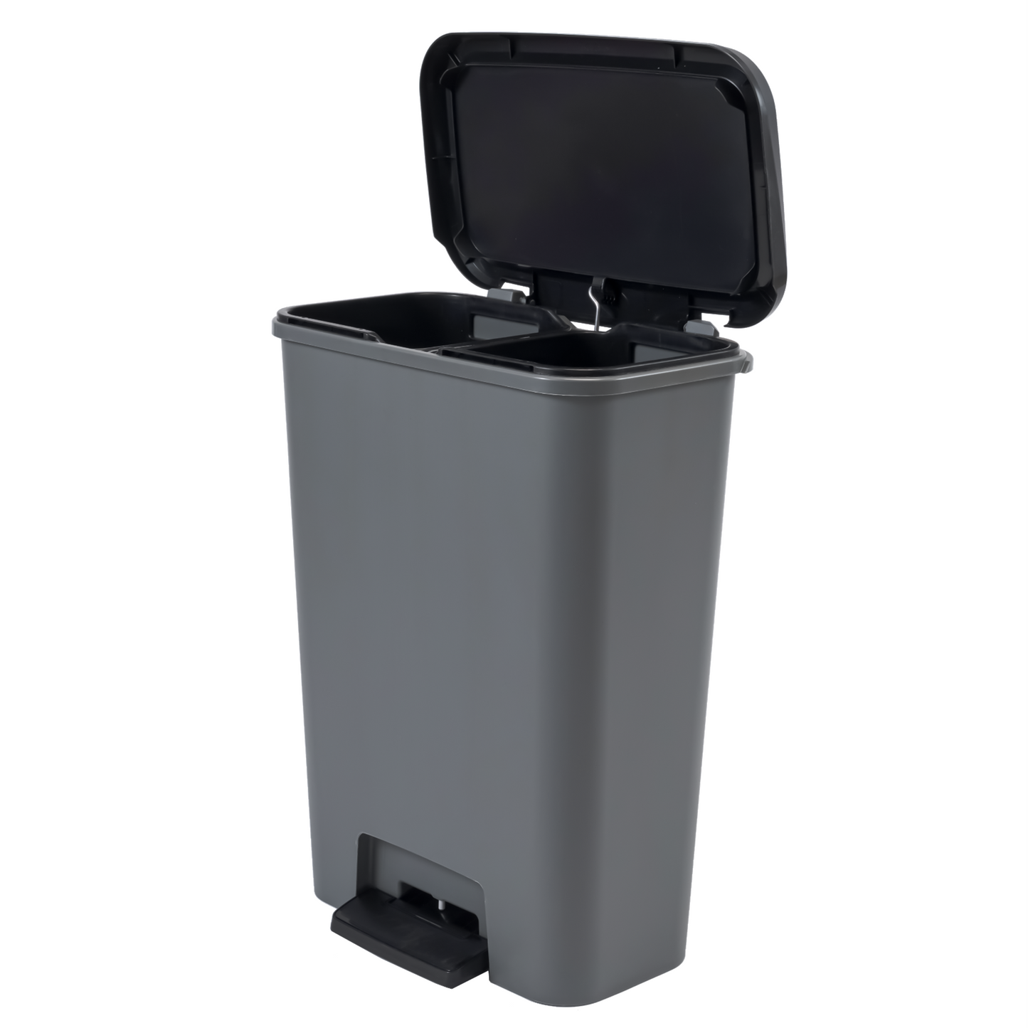 CURVER Compattia Duo Pedal Bin - 2 x 23L - Grey