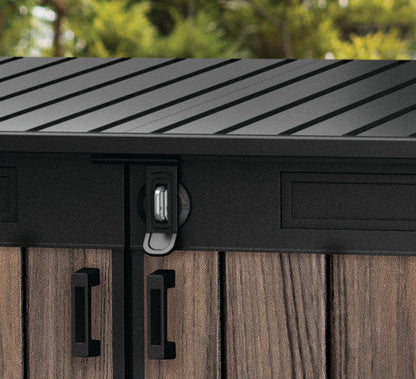 PRE ORDER: OCT. - Keter Signature Horizontal Shed - Rosewood Look 2020L