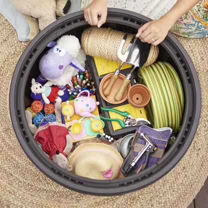 PRE ORDER: SEP. - Keter Circa Rattan 140L Storage Box - Grey