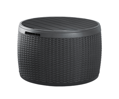 PRE ORDER: SEP. - Keter Circa Rattan 140L Storage Box - Grey