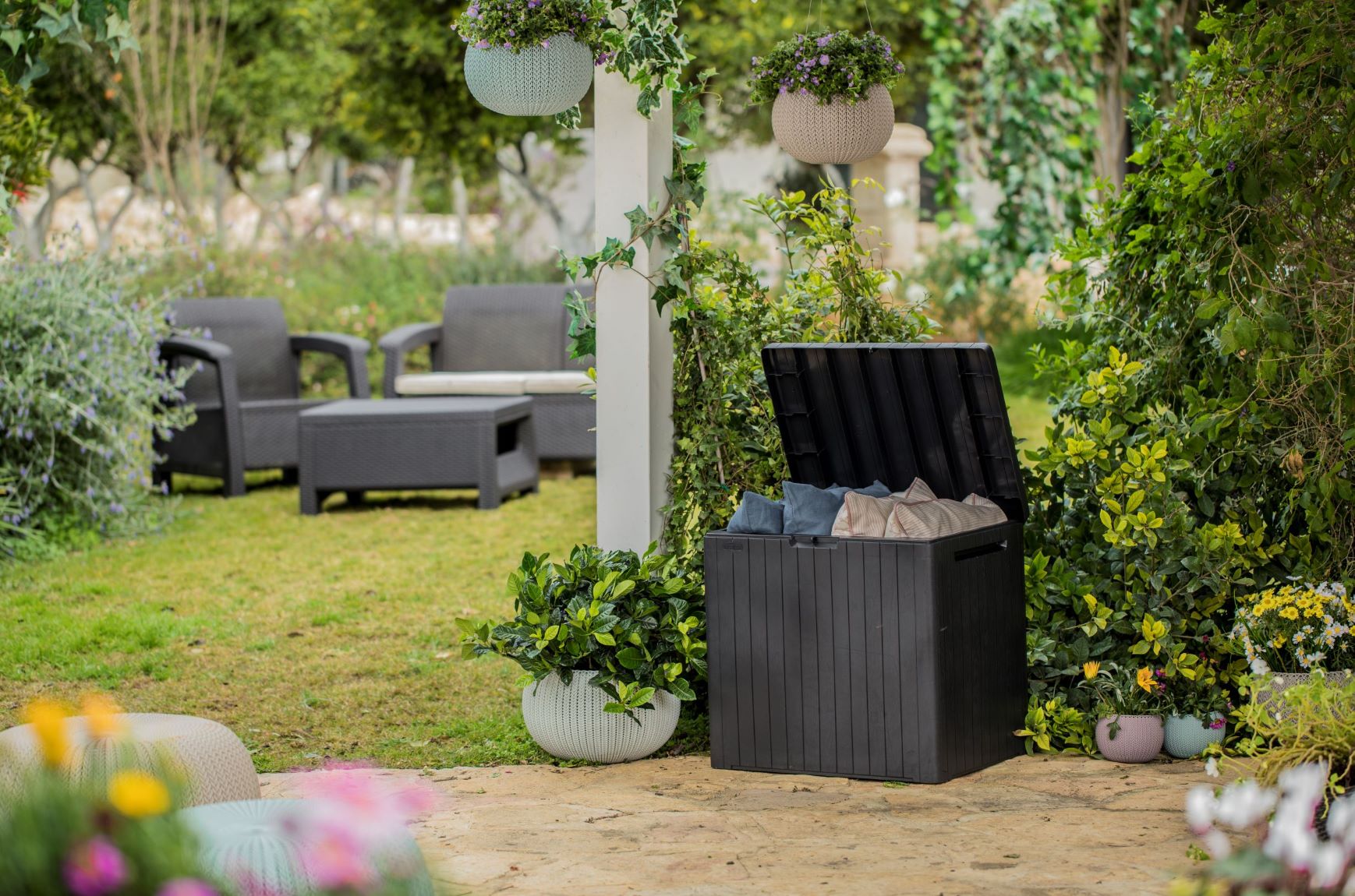 Keter City Box - 113L Outdoor Storage Box - 2 PACK