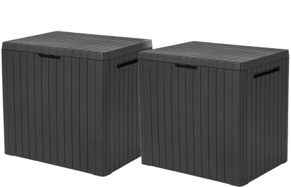 Keter City Box - 113L Outdoor Storage Box - 2 PACK
