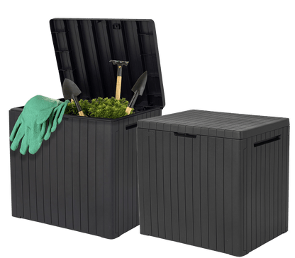 Keter City Box - 113L Outdoor Storage Box - 2 PACK