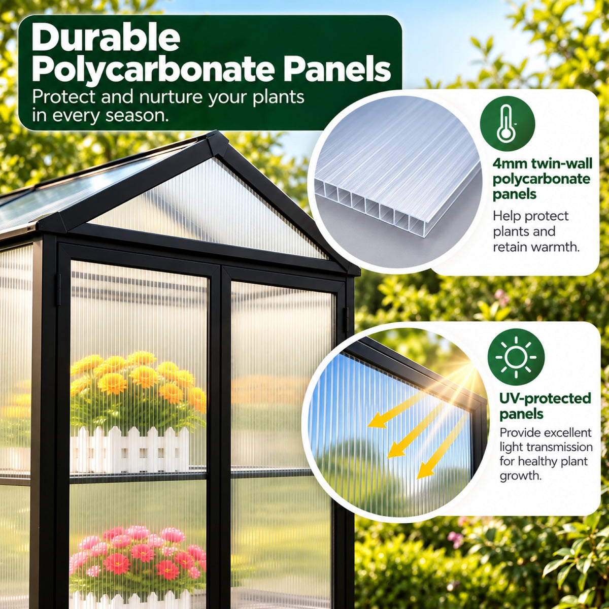 Compact Patio Greenhouse 1850