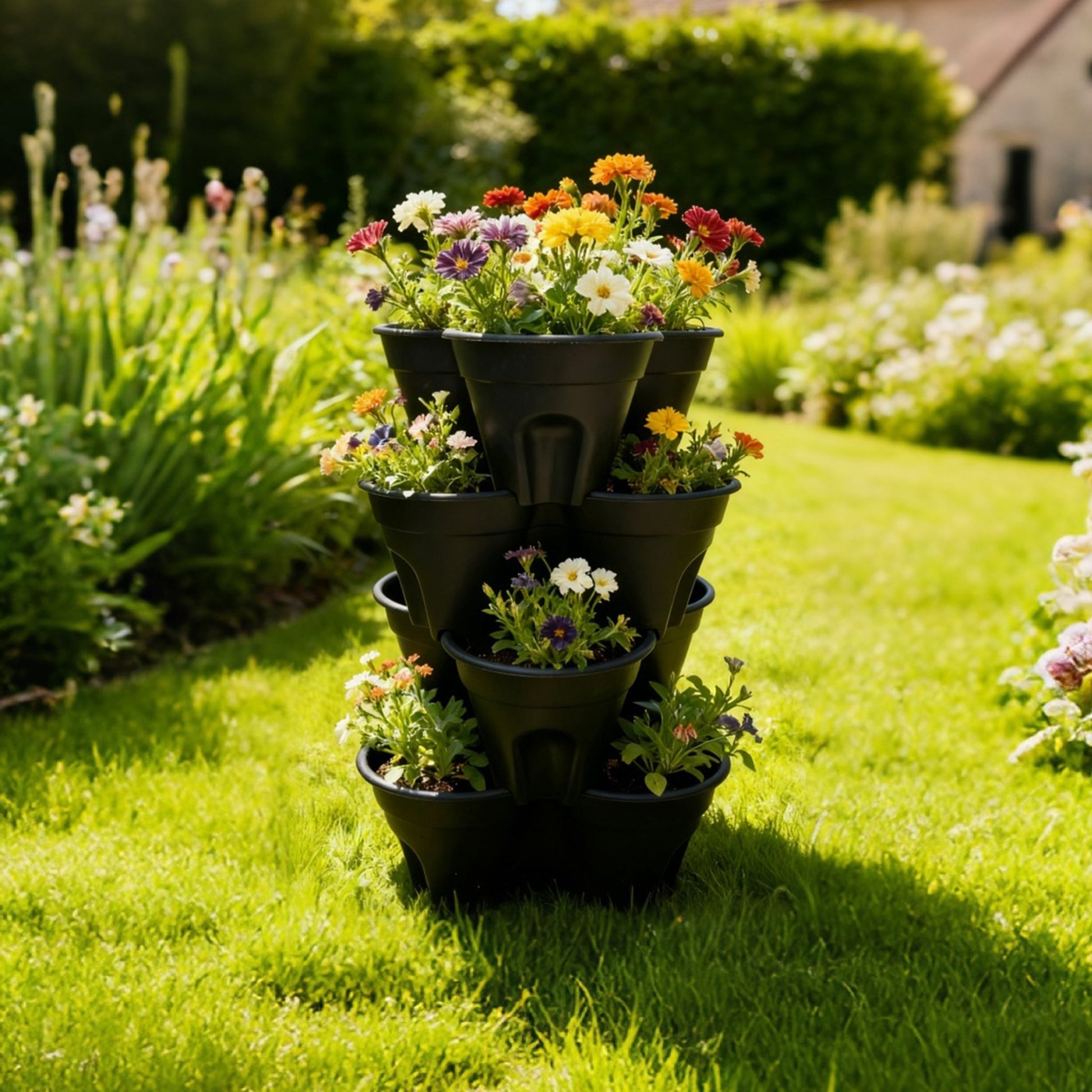 PRE ORDER: DEC. - Compact Stackable Planter 4 Pack - mazeproducts