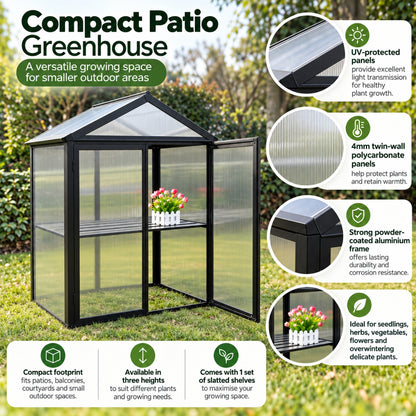 Compact Patio Greenhouse 1050