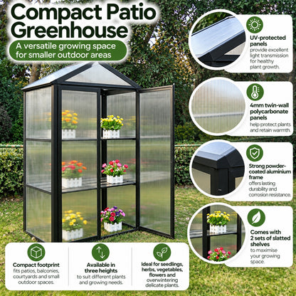 Compact Patio Greenhouse 1450