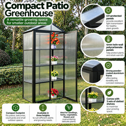 Compact Patio Greenhouse 1850