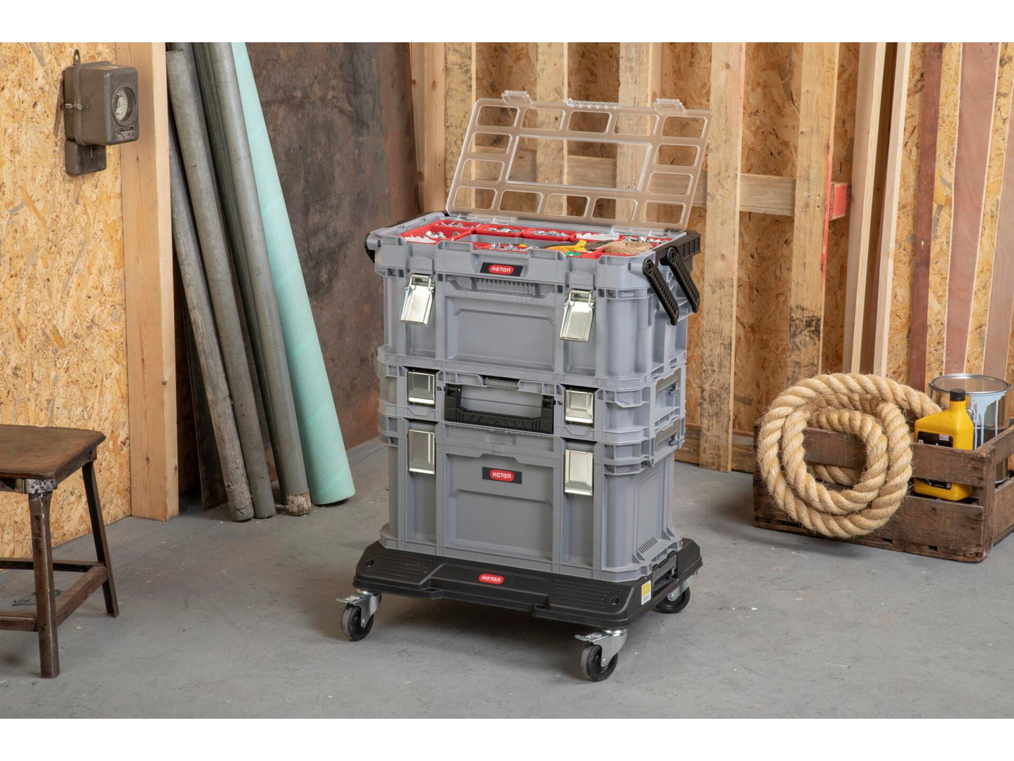 Keter Connect Cantilever Toolbox - Grey