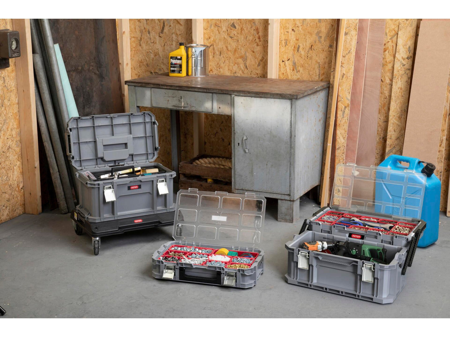 Keter Connect Cantilever Toolbox - Grey