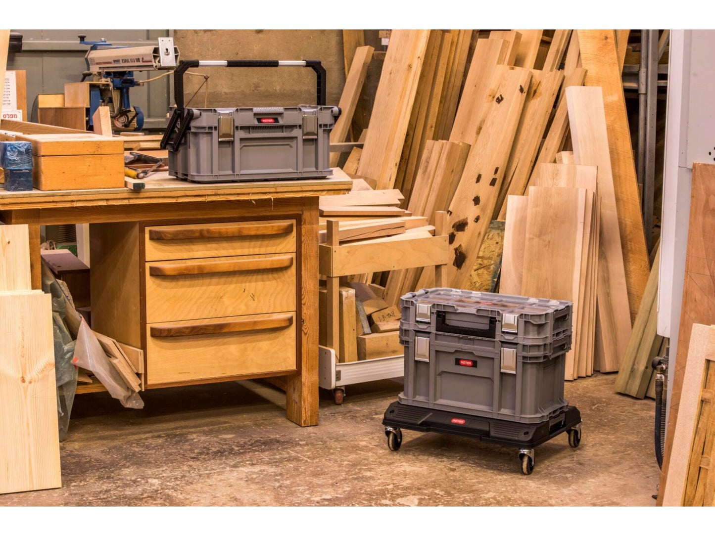 Keter Connect Cantilever Toolbox - Grey