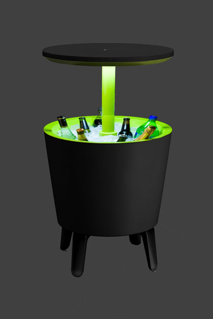 PRE ORDER: NOV. - Keter Illuminated Cool Bar - Graphite/ Lime