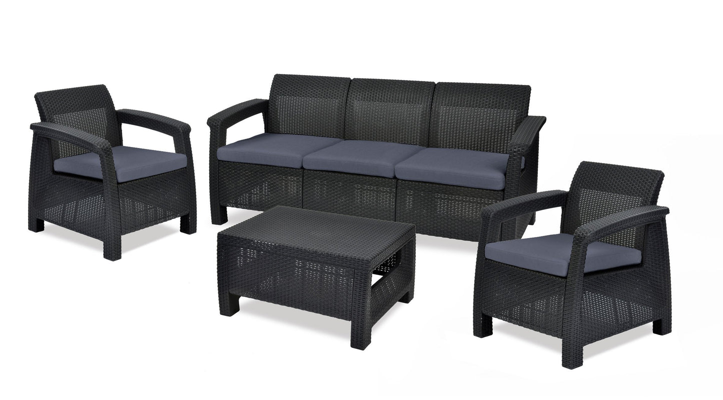 PRE ORDER: OCT. - Keter Corfu 5 Seater Lounge Set