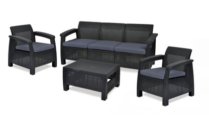 PRE ORDER: OCT. - Keter Corfu 5 Seater Lounge Set
