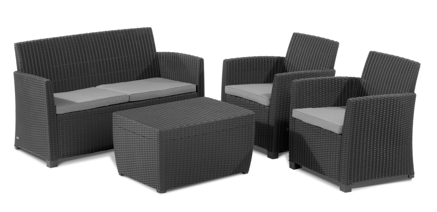 Keter Mia Outdoor Lounge Set - Graphite