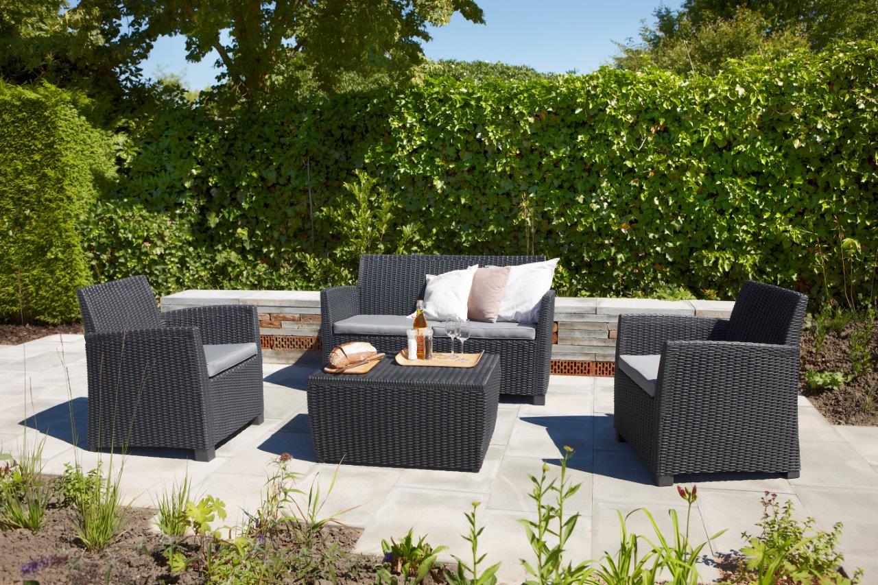 Keter Mia Outdoor Lounge Set - Graphite